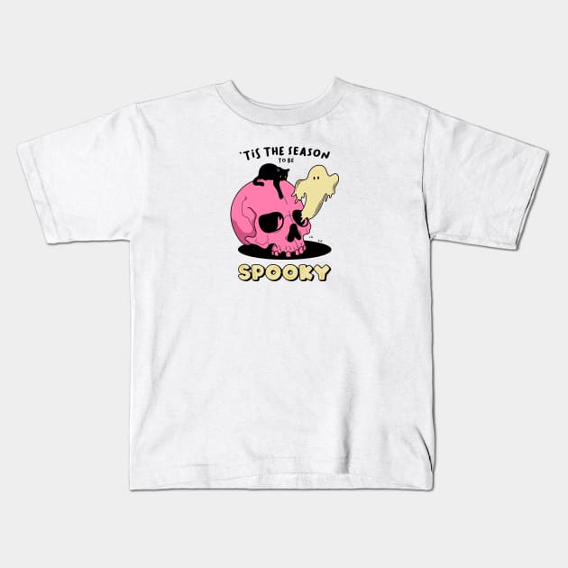 'Tis the season to be spooky Kids T-Shirt by magyarmelcsi